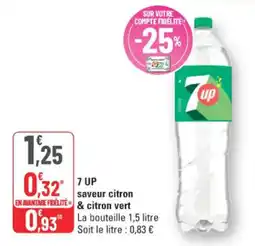 G20 7up saveur citron & citron vert offre