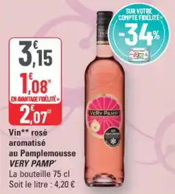G20 Very Pamp Vin rosé aromatisé aromatisé au Pamplemousse offre