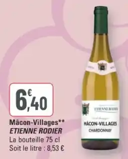 G20 Etienne Rodier Mâcon-Villages offre