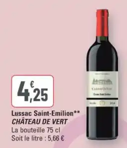 G20 Château de vert Lussac Saint-Emilion offre