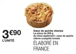 Monoprix Cœur de quiche chorizo offre