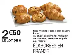 Monoprix Mini viennoiseries pur beurre offre