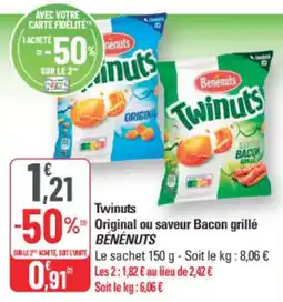 G20 Bénénuts Original ou saveur bacon grillé offre