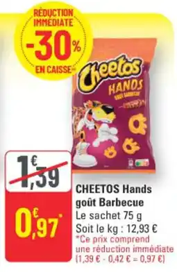 G20 Cheetos Hands goût Barbecue offre