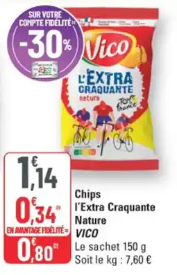 G20 Vico Chips l'Extra Craquante Nature offre