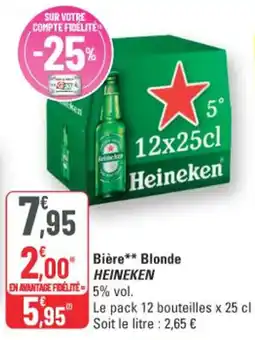 G20 Heineken Bière Blonde offre