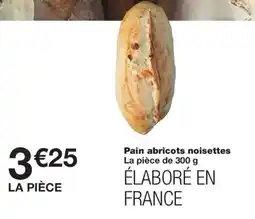 Monoprix Pain abricots noisettes offre