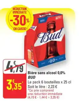 G20 Bud Bière sans alcool 0,0% offre