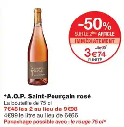 Monoprix A.O.P. Saint-Pourçain rosé offre