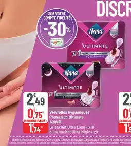 G20 Nana Serviettes hygiéniques Protection Ultimate offre