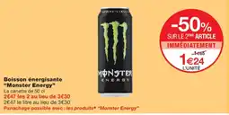 Monoprix Monster Energy Boisson énergisante offre