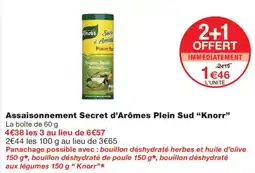 Monoprix Knorr Assaisonnement Secret d'Arômes Plein Sud offre