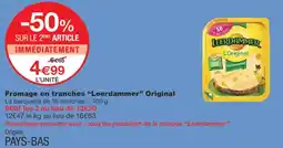 Monoprix Leerdammer Fromage en tranches Original offre
