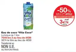 Monoprix Vita Coco Eau de coco offre