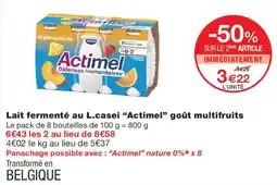 Monoprix Actimel Lait fermenté au L.casei goût multifruits offre