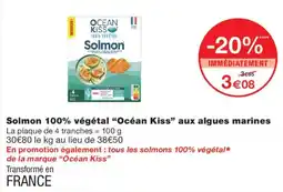 Monoprix Océan Kiss Solmon 100% végétal aux algues marines offre