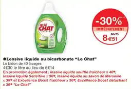 Monoprix Le Chat Lessive liquide au bicarbonate offre