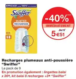 Monoprix Swiffer Recharges plumeaux anti-poussière offre