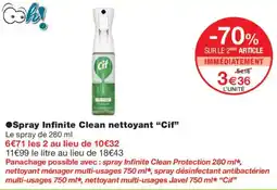 Monoprix Cif Spray Infinite Clean nettoyant offre