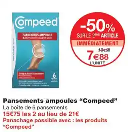 Monoprix Compeed Pansements ampoules offre