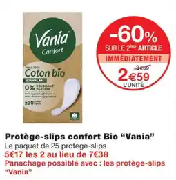 Monoprix Vania Protège-slips confort Bio offre