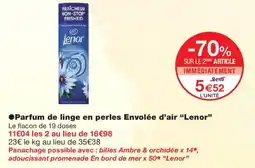 Monoprix Lenor Parfum de linge en perles Envolée d'air offre