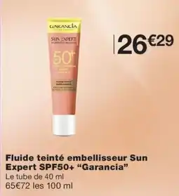 Monoprix Garancia Fluide teinté embellisseur Sun Expert SPF50+ offre