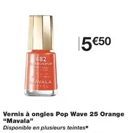 Monoprix Mavala Vernis à ongles Pop Wave 25 Orange offre