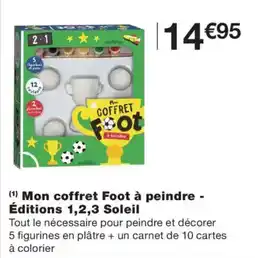 Monoprix Mon coffret Foot à peindre - Éditions 1,2,3 Soleil offre