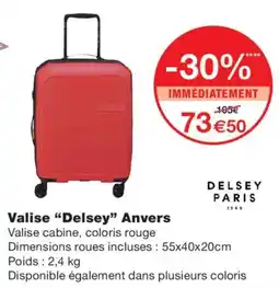 Monoprix Delsey Paris Valise Anvers offre