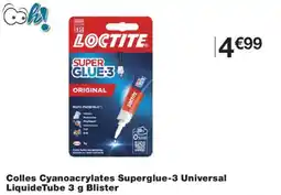 Monoprix Colles Cyanoacrylates Superglue-3 Universal LiquideTube 3 g Blister offre