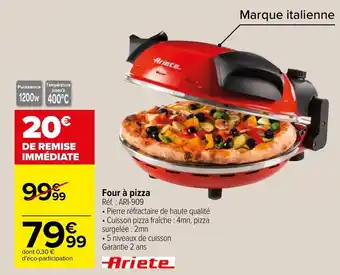 Carrefour Four à pizza offre
