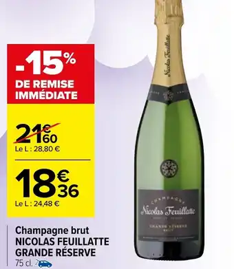 Carrefour Champagne brut offre
