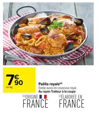 Carrefour Paëlla royale offre