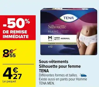 Carrefour Sous-vêtements silhouette pour femme TENA offre