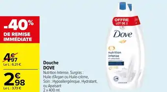 Carrefour Douche DOVE offre