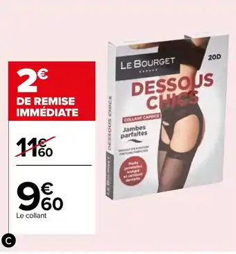 Carrefour Collant "les dessous chics" caprice offre