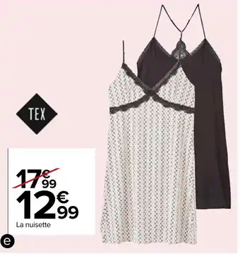 Carrefour Nuisette femme offre