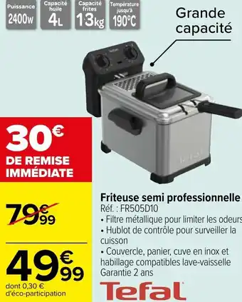 Carrefour Friteuse semi professionnelle offre