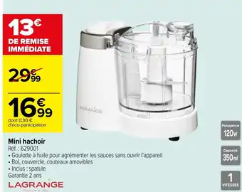 Carrefour Mini hachoir offre