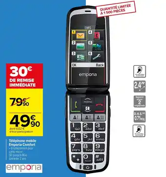 Téléphone mobile emporia comfort