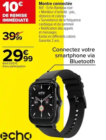Carrefour Montre connectée offre