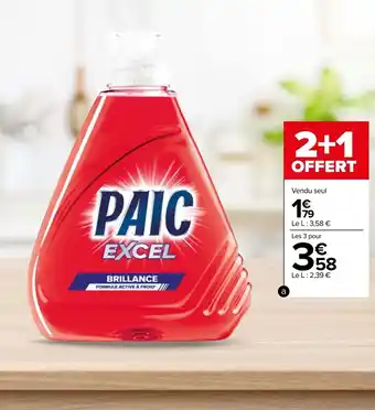 Carrefour Liquide vaisselle PAIC EXCEL offre