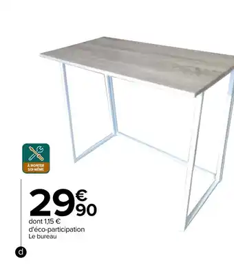 Carrefour Bureau pliable offre