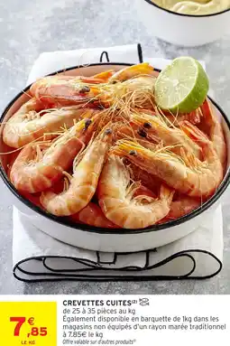 Intermarché CREVETTES CUITES offre