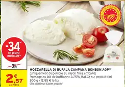 Intermarché MOZZARELLA DI BUFALA CAMPANA BONBON AOP offre