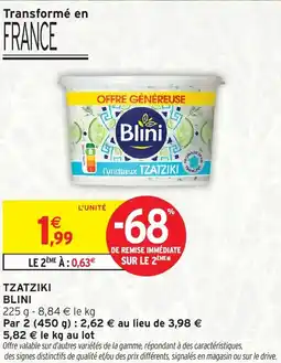 Intermarché TZATZIKI BLINI offre