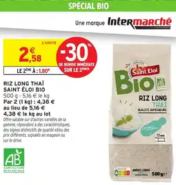 Intermarché RIZ LONG THAÏ SAINT ÉLOI BIO offre