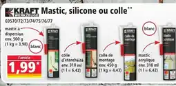 Norma Kraft Mastic, silicone ou colle offre