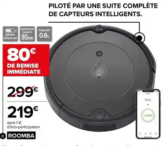 Carrefour Aspirateur robot connecté offre